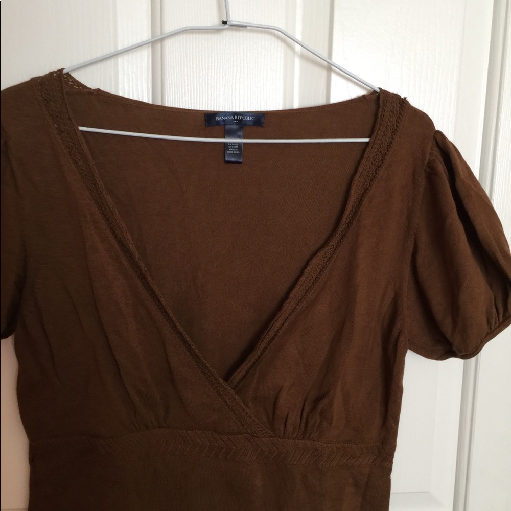 Banana republic brown top - Picture 2 of 6